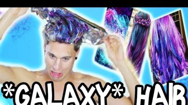 'DIY Galaxy Hair! How To Get Galaxy Hair with Food Coloring!'