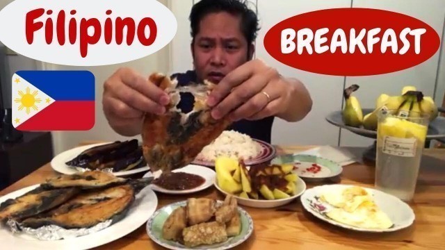 'PINOY BREAKFAST!!! SINANGAG! PRITONG DAING, PRITONG TALONG AT CHICHARON, MUKBANG Filipino Food'