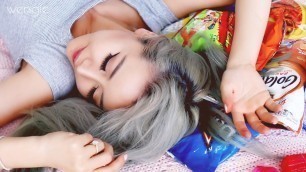 'Australian Chinese Tries American Snacks ♥ 13 Snacks in 5 Minutes ♥ Wengie'