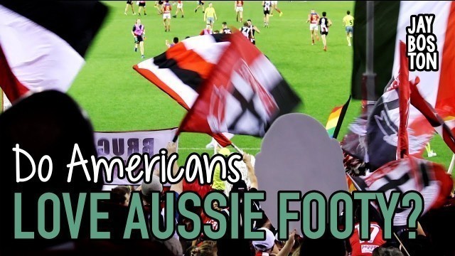 'AMERICAN TRYING AUSTRALIAN FOOTBALL, MEAT PIES AND DONUTS'