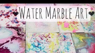 'DIY Water Marble Art | SoCraftastic'