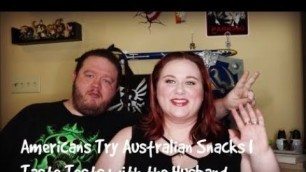 'Americans Try Australian Snacks | Taste Test with the Husband'