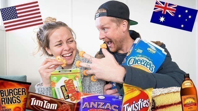 'American Tries Australian Snacks (for the first time)!'