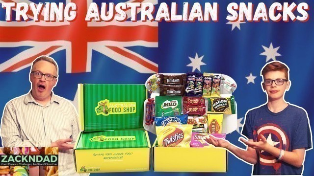 'Americans Try Australian Snacks For The FIRST TIME! | ZacknDad'