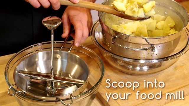 'Making Mashed Potatoes With A Food Mill'