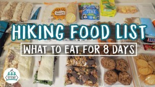 'Hiking Food List - Great Ocean Walk - What To Eat For 8 Days'