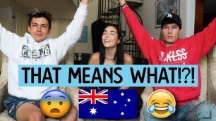 'Americans Guess Australian Slang!'