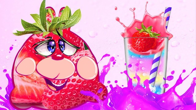 'Food Animation | Fresh Strawberry Milk | Yummy Cooking Cartoon'