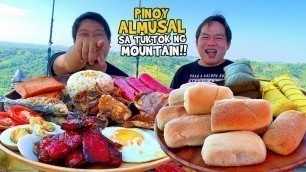 'ULTIMATE Pinoy Breakfast OVERLOAD sa tuktok ng Bundok! | Beautiful VIEW!! (HD) | BUHAY PROBINSYA'