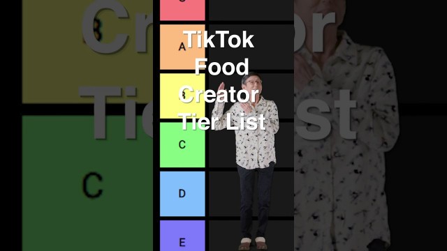 'TikTok Food Creator Tier List!'