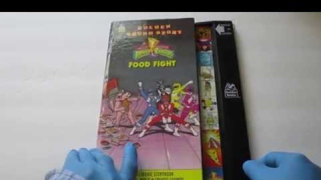 'Golden Sound Story Mighty Morphin Power Rangers \"Food Fight\" Electronic Storybook'