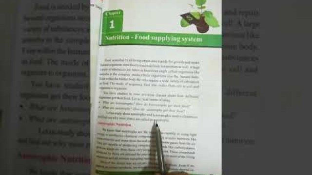 'X Biology L-1Nutrition - Food Supplying System Part--1 By Radhika'