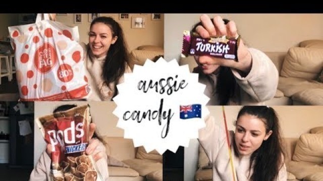 'AMERICAN TRIES AUSTRALIAN CANDY : IN AUSTRALIA 