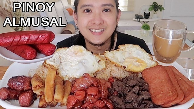 'ULTIMATE PINOY BREAKFAST MUKBANG | Online collab with @Filipino Mukbanger'