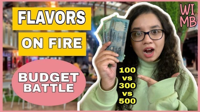 'FLAVORS ON FIRE BUDGET FOOD CHALLENGE!!! (New Food Court at 300ft)'