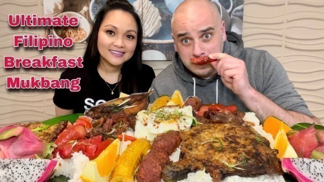 'ULTIMATE FILIPINO BREAKFAST MUKBANG | PINOY FOOD MUKBANG | Mukbang PH | LVDELUXE VLOGS'