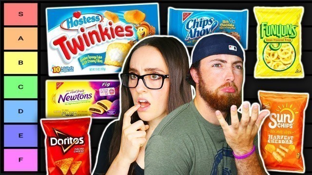 'RANKING THE BEST SNACK FOOD! (Tier List)'