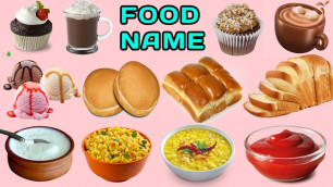 'Food Name !! Types of Foods in English !! Foods !! Food List'