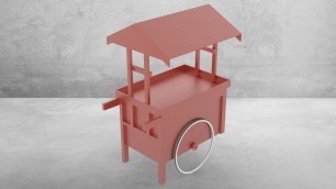 'Full Tutorial | How to design Japanese Food Cart in Solidworks'