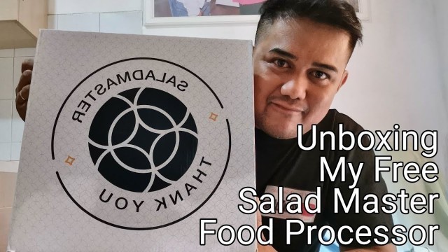 'Unboxing My Free Salad Master Food Processor'