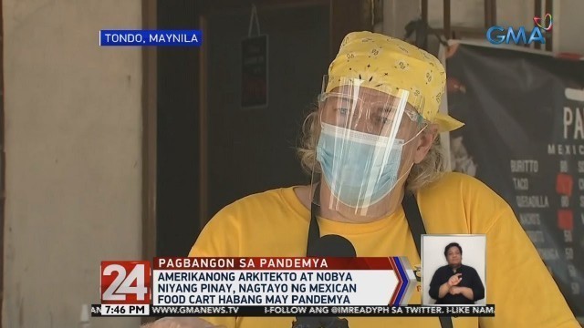 '24 Oras: Amerikano at nobya niyang Pinay, nagtayo ng Mexican food cart habang may COVID-19'