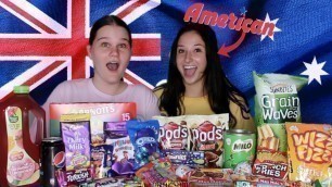 'AMERICAN TRIES AUSTRALIAN FOODS FOR THE FIRST TIME'