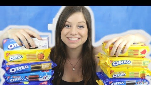 'AUSTRALIAN TRYING ALL THE AMERICAN OREOS'