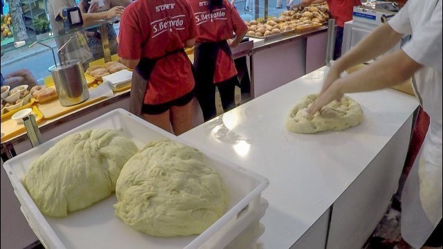 'Italian Street Food. Cooking Fried Pastries. Amazing Skills'