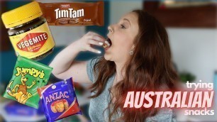 'VEGEMITE AINT IT * American tries Australian Snacks'