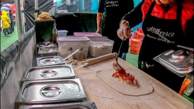 'Italian Fried Panzerotto from Apulia Tasted in London. Italian Street Food'