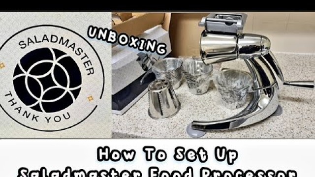 'UNBOXING SALADMASTER FOOD PROCESSOR | HOW TO SET UP SALADMASTER FOOD PROCESSOR | TIPS FOR 1ST TIMER'