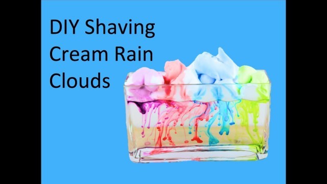 'DIY Shaving Cream Rain Cloud'