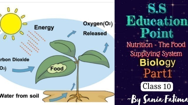 '#Part-1 #Nutrition - The Food Supplying System Biology Class 10th ~by Sania Fatima'