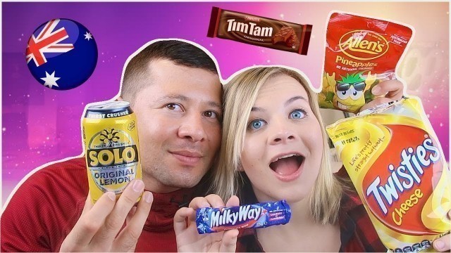 'AMERICANS TASTE TEST AUSTRALIAN SNACKS AND CANDY! // SoCassie'