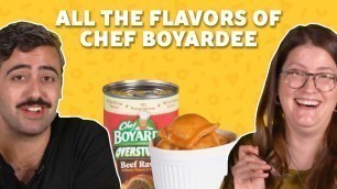 'We Tried ALL 21 Flavors of Chef Boyardee Flavors | Taste Test | Food Network'