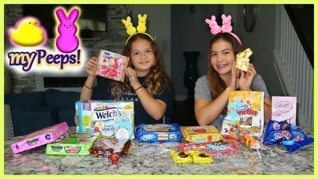 'TRYING FUN PEEPS FLAVORS / EASTER FOODS CHALLENGE | SISTER FOREVER'