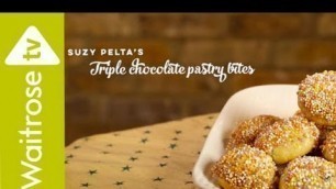 'Love to Bake | Suzy Pelta\'s Triple Chocolate Pastry Bites | Waitrose'