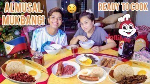 'PINOY ALMUSAL COOKBANG + JOLLIBEE READY-TO-COOK BREAKFAST | TAPA, DAING ETC.'