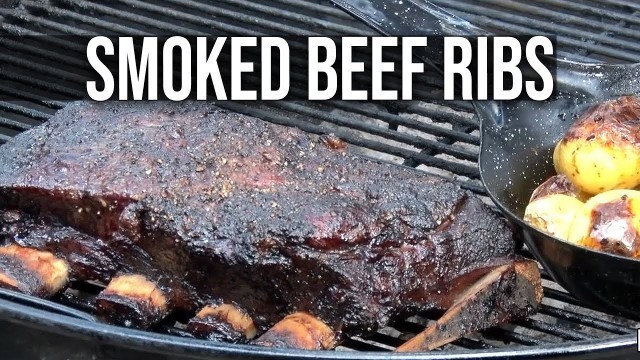 'How to BBQ Beef Ribs smoked on the Grill | Recipe'