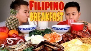 'ULTIMATE FILIPINO BREAKFAST ! PINOY ALMUSAL  MUKBANG | FILIPINO FOOD'