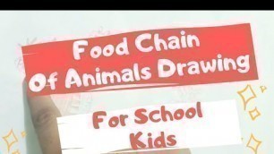 'Animal Food Chain Drawing//Food chain school assignment//Animals food chain//Food chain of animals'