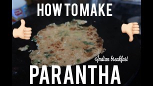 'How to make parantha / paratha? INDONESIAN making INDIAN food 