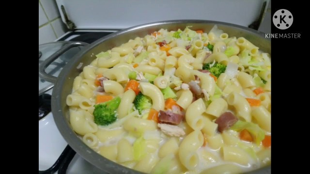 'Lutong Pinoy for breakfast  Sopas with broccoli'