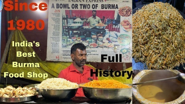 'India’s Best Burma Food Shop Since 1980 | Atho, Mohinga, Egg Masala - Review | Chennai Burma Bazaar'