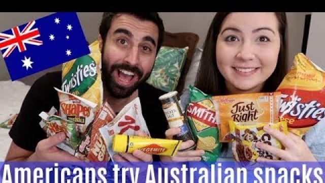 'Americans Try Australian Snacks | Savory, Cereal, Vegemite & Chicken Salt'