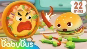 'Hamburger Rescue Team | Yummy Foods Animation | Nursery Rhymes | Kids Songs | BabyBus'