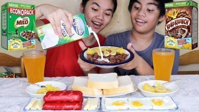 'Filipino Modern Almusal | Pinoy Modern Breakfast | Kain tayo usap konti #242 Pinoy Mukbang!'