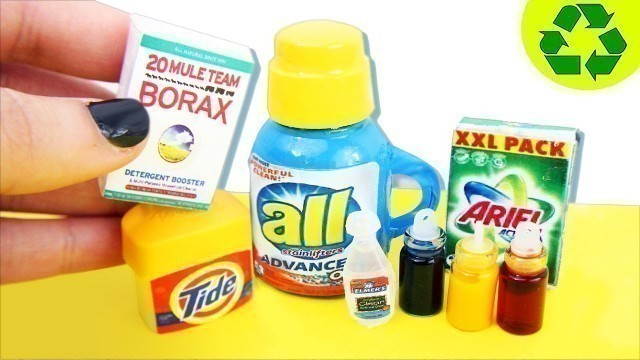 'DIY Mini Slime Supplies -  Real Glue, Borax, Food Coloring,  etc -Slime Supplies - Really Works'