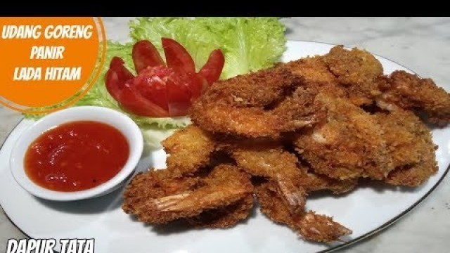 'RESEP UDANG GORENG PANIR LADA HITAM | Dapur Tata'