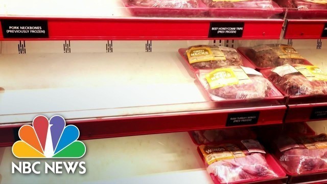 'Coronavirus: New Concerns Over Nation’s Meat Supply As Food Chains Limit Sales | NBC Nightly News'